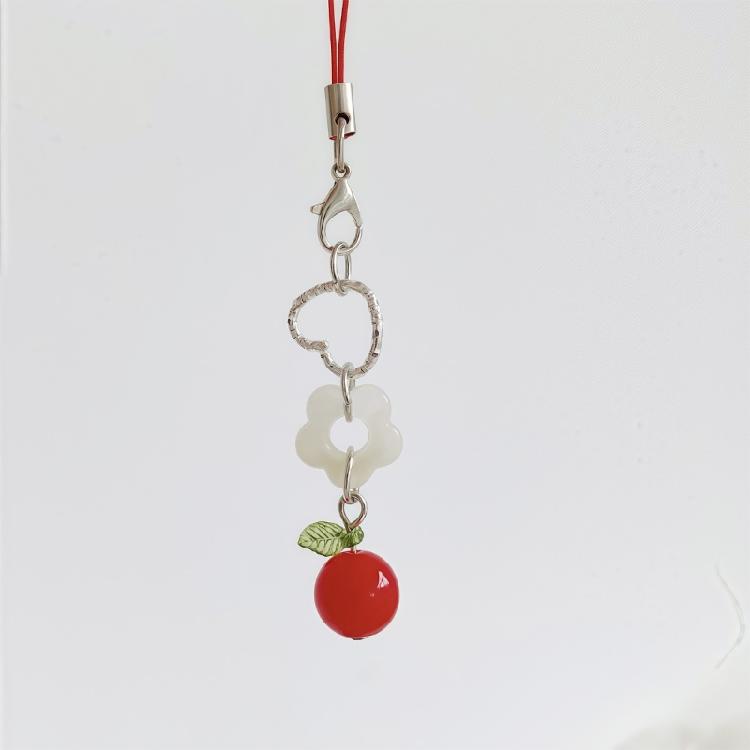 Universal Bead Charm Phone Strap Keyring For Mobile Devices Purses Travel Gear Modern Lightweight Decorative Item