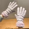 Warm Mitten Soft Plush Gloves Hand Protectors Perfect for Cold Weather Touchable Screen Function for Adults