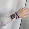 Electronic Watch For Men Women Simple Waterproof Square Dial Sports Wrist Watch With Silicone Band For School Student