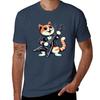 Cat Playing Heavy Metal Guitarrock Cat Playing Guitar Tshirt Holiday Vacation Tee Shirt