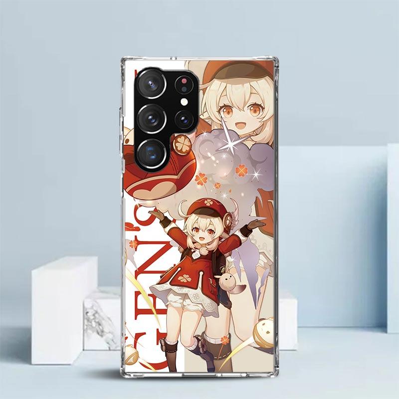 

Genshin Impact Anime Phone Case For Samsung Galaxy S24 S25 Edge S26 Ultra S22 S23 Plus S21 + S20 FE Soft TPU Back Cover Galaxy S Samsung S26 Ultra