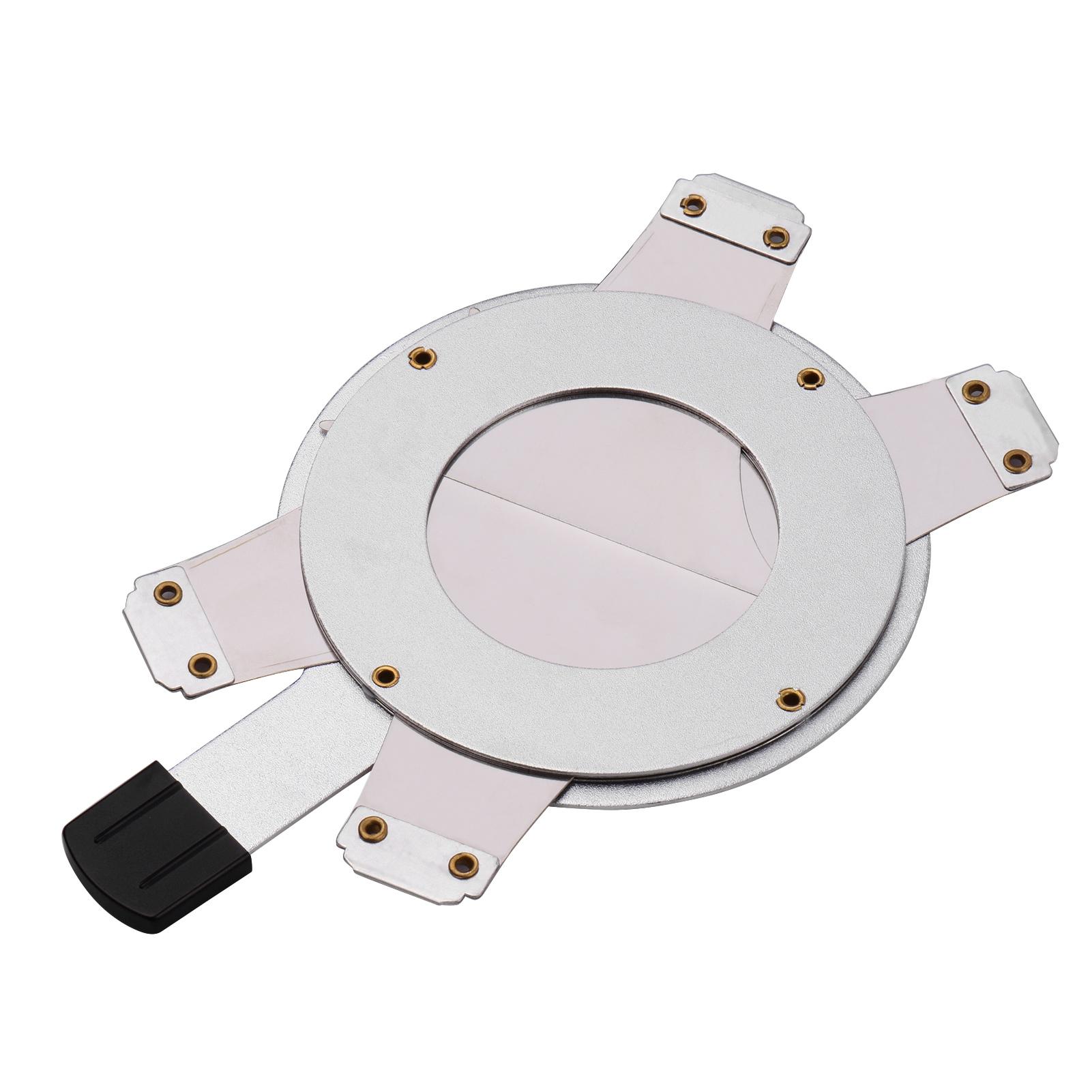 

Металлический держатель гобо Дизайн с геометрическим узором для студийной вспышки Оптический снут Конический фокусирующий конденсор для фотографии серебряный