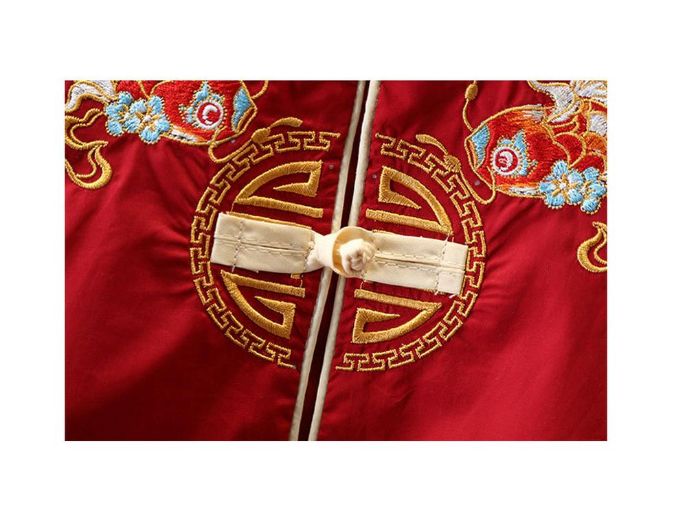 Chinese Style Summer Hanfu Set: Baby Boy's 1st Birthday Retro Short-Sleeved Tang Suit