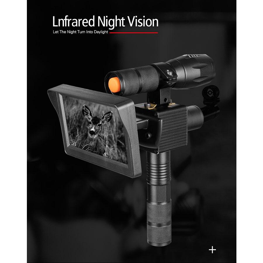 850nm Infrared LEDs IR Night Vision Cameras Outdoor Scope 0130 Waterproof 4.3 Inch LED Wildlife Trap Cameras