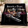 Attack on Titan blanket Flannel Blanket Soft Cozy Plush Throw for Sofa Bed Lightweight Home Decoration Outdoor camping