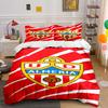 Red Soccer Team Bedding Set Bedding Duvet Cover Set Duvet Cover Pillowcases Home Decor (1 * Duvet Cover 2 * Pillowcases, Without Duvet Insert)