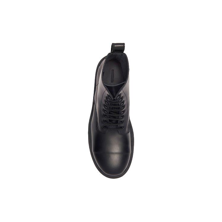 Balenciaga Small Cowhide Lacing Mid Boots 'Black' 589338WA9601000