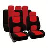 Universal 9-Piece Car Seat Cover Set for All Seasons - Fits Mexico, Europe, and America