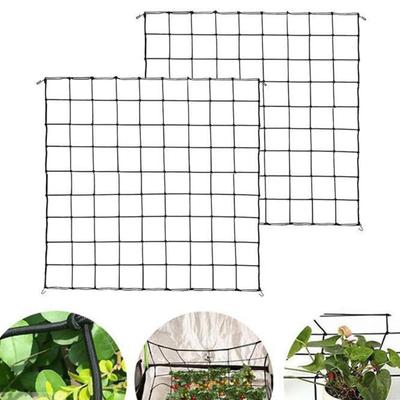 120*120cm/ 60*60CM ABS Hook Elastic Mesh Plant Net Adjustable Height Support Plant Ne For Plants Elasticity And Durability Black