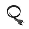 Kabel Zasilający Gumowy Z Wtyczką Prostą 3M 2X1,5Mm2 Typ E 16A Czarny