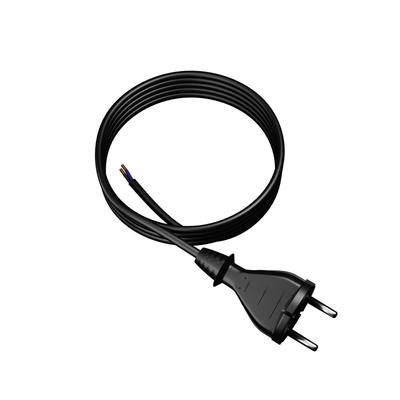 Kabel Zasilający Gumowy Z Wtyczką Prostą 3M 2X1,5Mm2 Typ E 16A Czarny