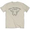 Paul McCartney - Wings Logo - Natural T-shirt Unisex T-Shirt