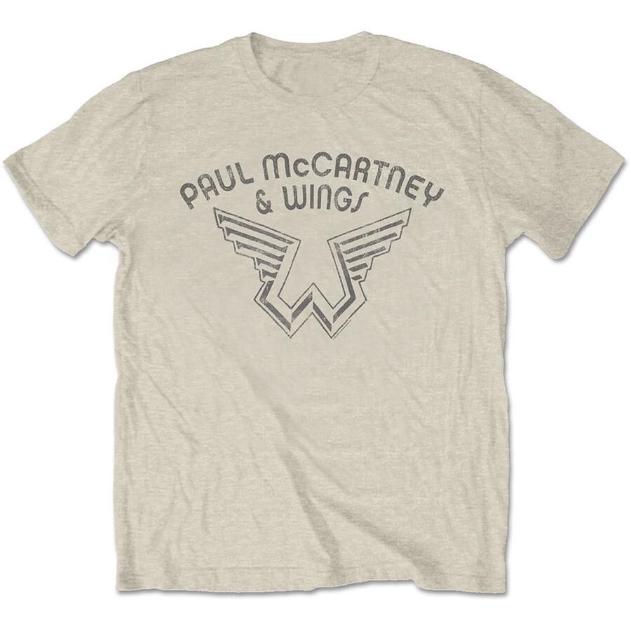 Paul McCartney - Wings Logo - Natural t-shirt Unisex T-Shirt XXXXL