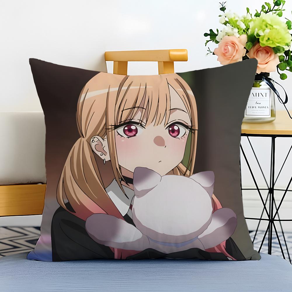 Fashion Nice Anime MMy DressUp Darlings Girl Cushion Cover Washable Linen Pillowcase Soft  for Sofa Bed Cozy Home Room Decor