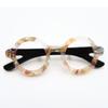 Yi'ai Bestseller: European-American Eyeglass-Shaped Acrylic Brooch - Unique Style Corsage Accessory