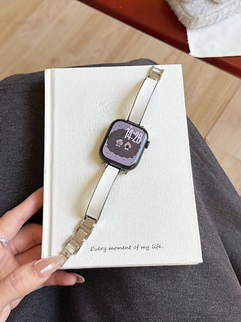 Suitable for Apple s11/10 Epoxy bracelet iwatch98765se female Huawei GT6 watch with Xiaomi 9pro