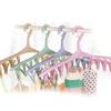 Multi-Clip Plastic Clothes Hanger for Socks, Underwear, and Baby Items – Windproof Drying Rack