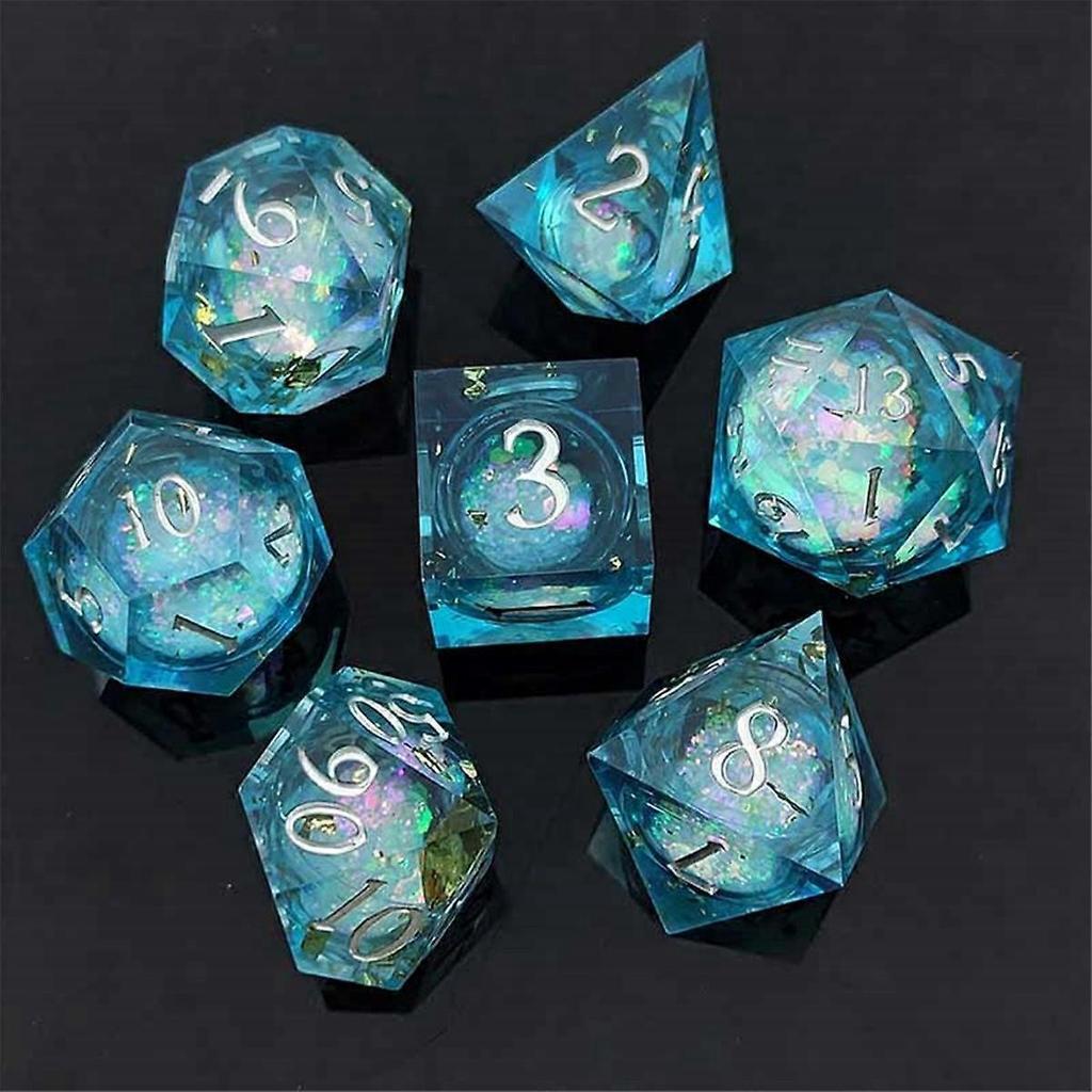 Resin Decal Quicksand for DND Dice Coc Running Group Dice Dnd Cthulhu Polyhedron Running Group Board Game DND Dice D