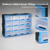 Clear Small Parts Organizer Cabinet Compact Synthetic Drawer