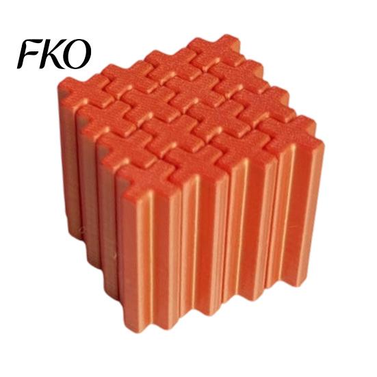 Artistic Office Toy 3D Printed Slime Cube Fidget Toy, Squishy Puzzle Stress Relief for Desk Office, Modeling Sculpture Creative Geometric Desktop