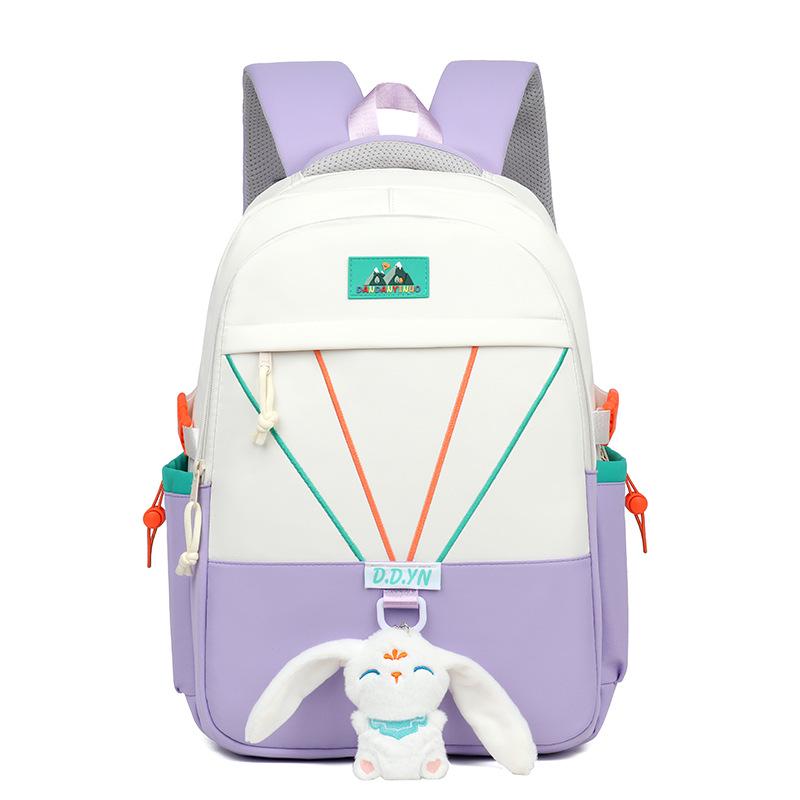 

High-Capacity Korean Fashion Backpack for Female Students and Travelers Without Keychain фіолетовий