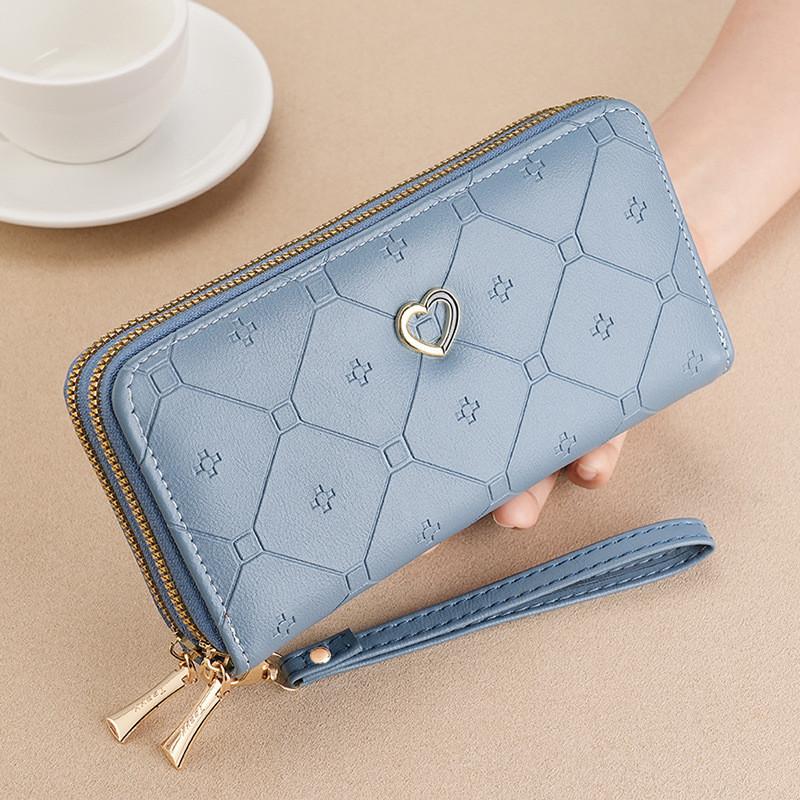 IELGY Wallet Women s Long Double-Layer Zipper Wallet Fashion Large Capacity