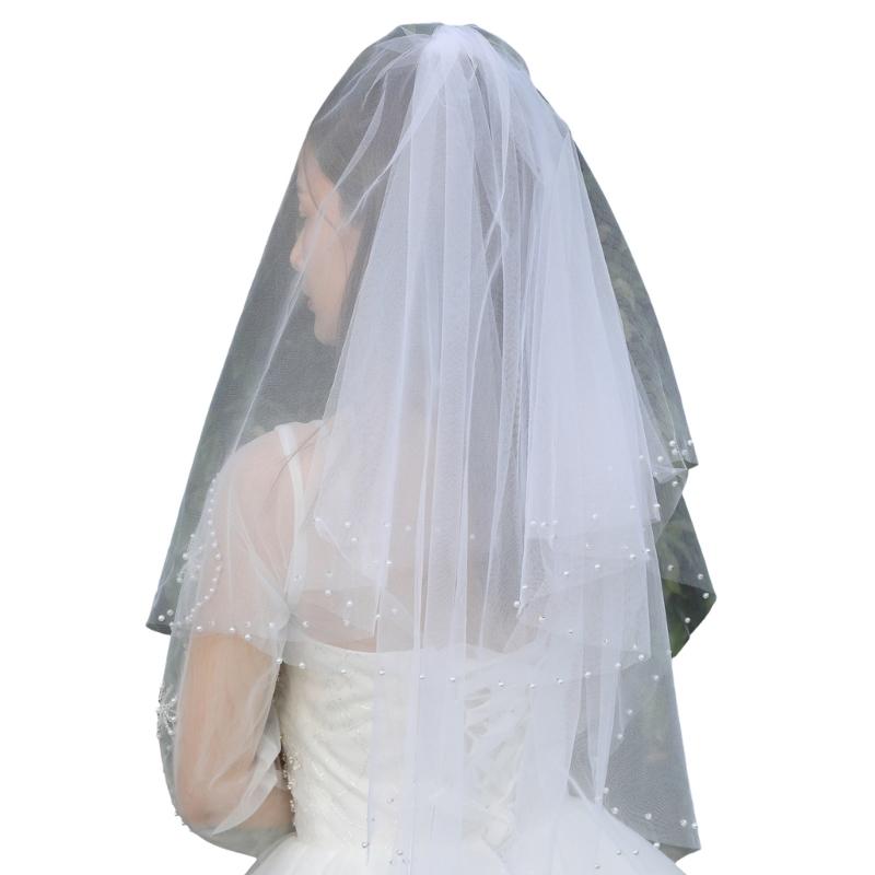 Brautschleier Perlen für Mädchen Balletcore Perlen für Festzug Abschlussball Braut Haarschmuck Bühnenrequisiten Weißer Schleier für Braut