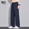 Baleno Men's Tencel Linen Blend Casual Straight-Leg Pants