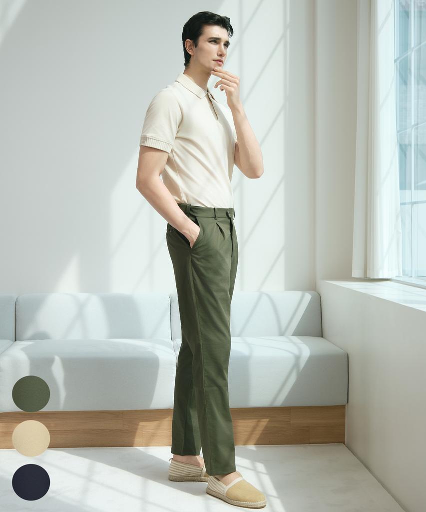 BHPOLOCLUB Men'S Air-Cool Outfit Slim Straight Pants 3 Colors Sl561