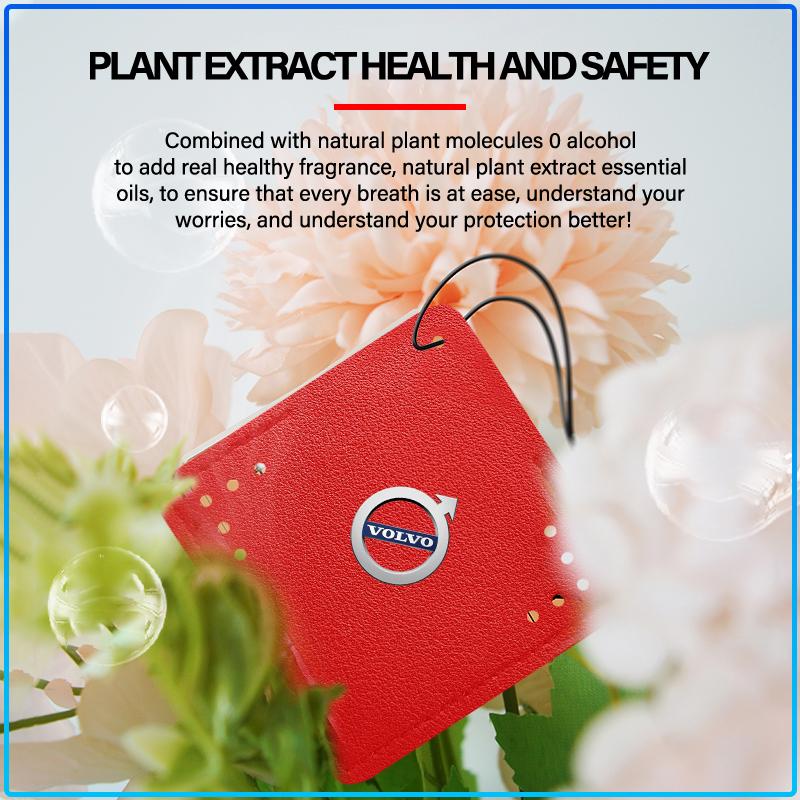 Car Aromatherapy Diffuser Necklace Fresh Air Suede Pendant 6 Scents For Volvo XC90 XC60 XC70 XC40 V90 V60 V40 C70 C30 S80