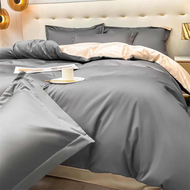 High-end Class A Maternal and Infant Grade Xinjiang Long-staple Cotton 4pcs Set, Pure Cotton Bed Sheet, Cotton Quilt Cover, Bed Hat 3pcs Set