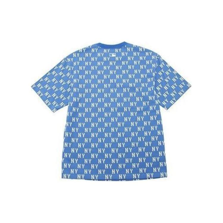 New MLB SS24 Set in Sleeve T Shirt Unisex Blue 3ATSM0843-50BLP