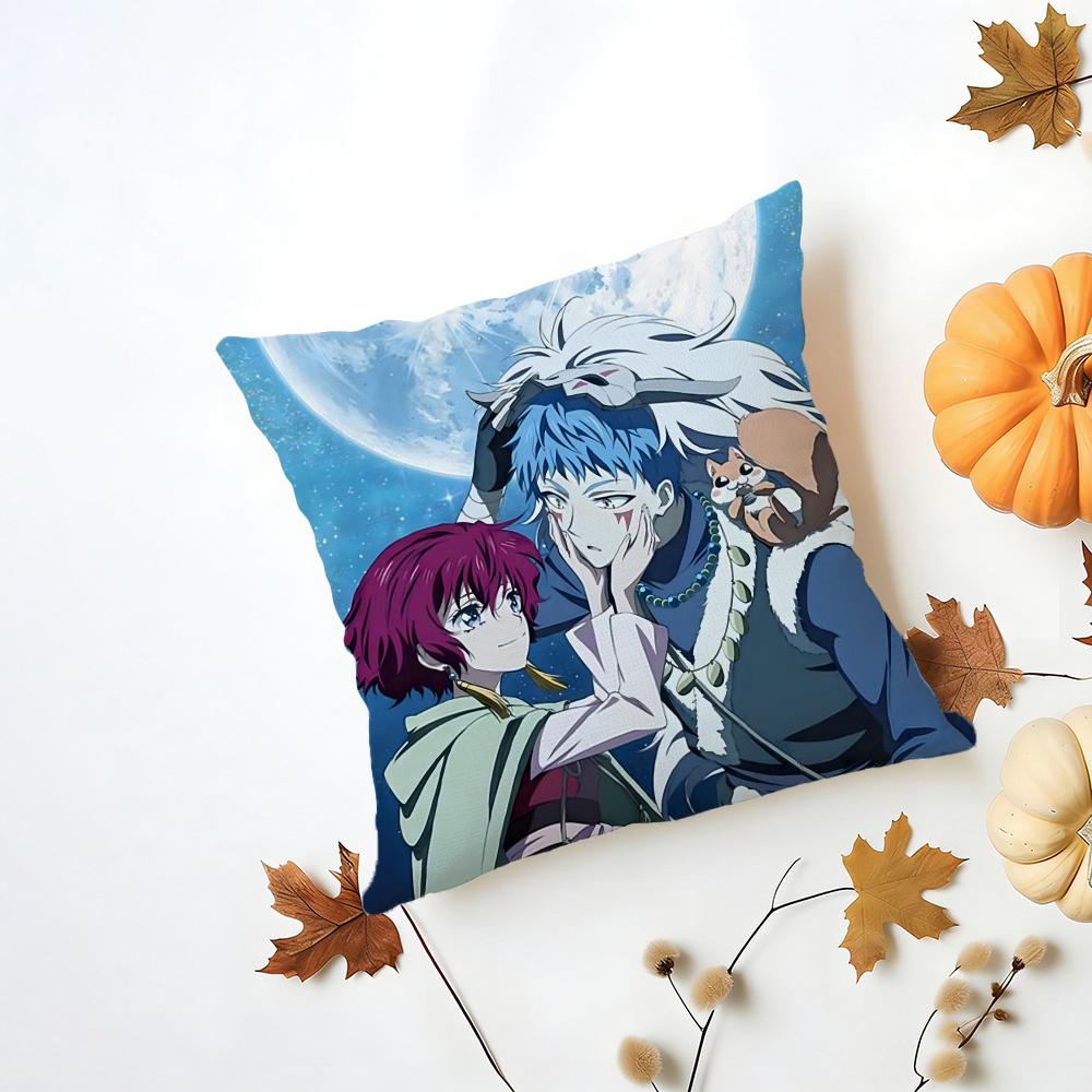 Fashion Beautiful Epic Y-Yona Of The Dawns Cushion Cover Washable Linen Pillowcase Soft For Daily Sofa Bed Home Room Decor
