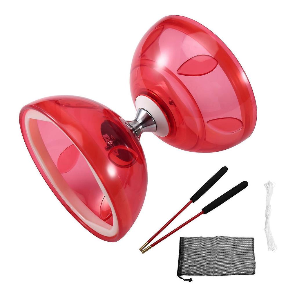 Three-Bearing Double-Head Diabolo Fitness Toy Outdoor Play Diabolo Yo-Yo Play for Diabolo Elderly Children'S Toys