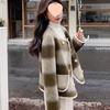 High-End Coco Style Plaid Wool Coat - Women's Short Double-Breasted Jacket, British Round Neck for Autumn & Winter 2025.