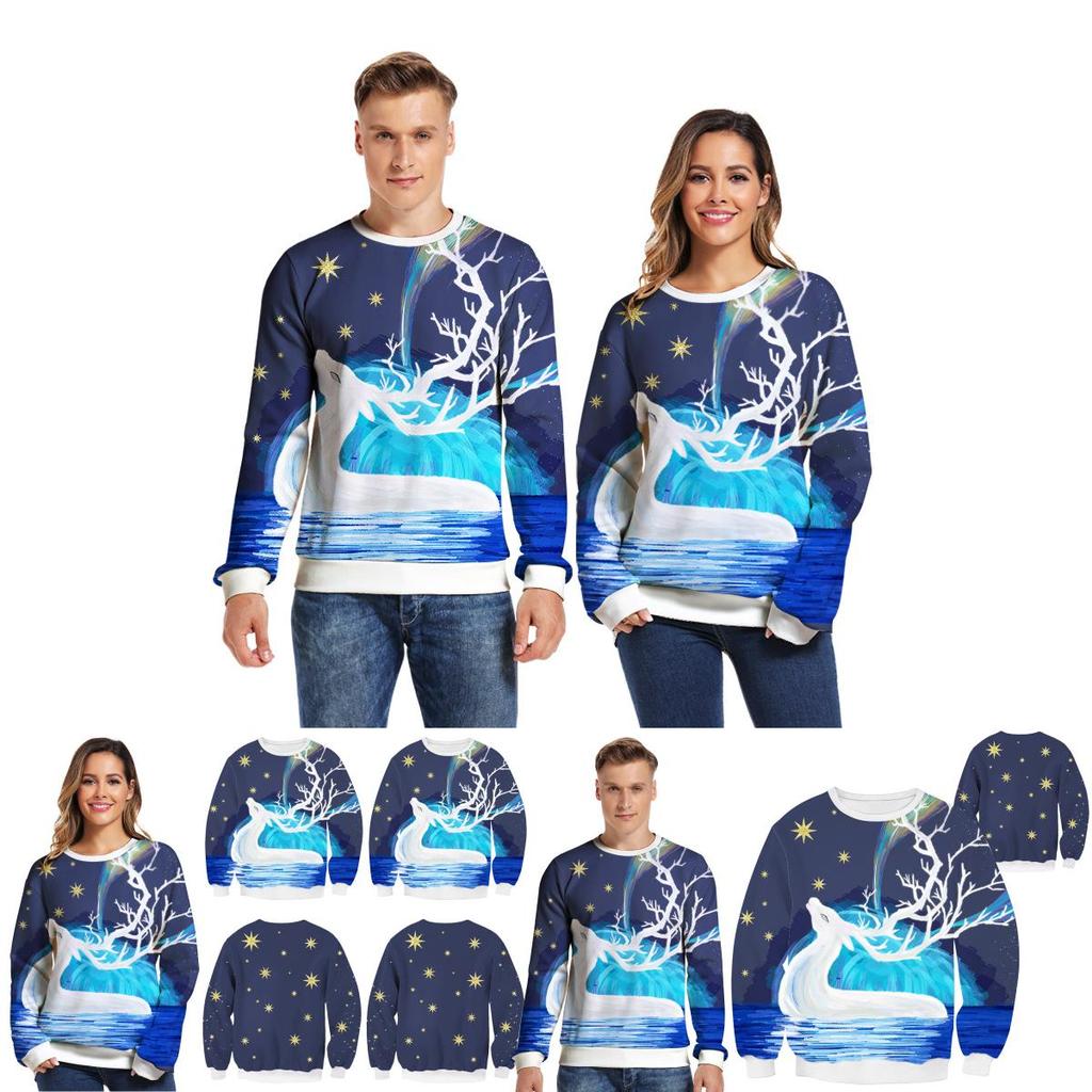 Christmas Ugly Sweater Funny Crew Neck Pullover Sweatshirt Unisex Christmas Gift