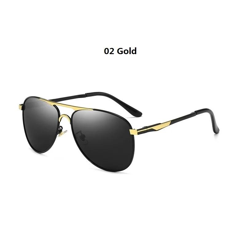 Luxury Pilot Polarized Sunglasses Men Women Driving Fishing Retro Sun Glasses  Designer Male Metal Sunglasses For Man UV400