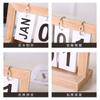 Wooden Page-turning Calendar Simple Home Study Craft Decoration Living Room and Bedroom Ornaments