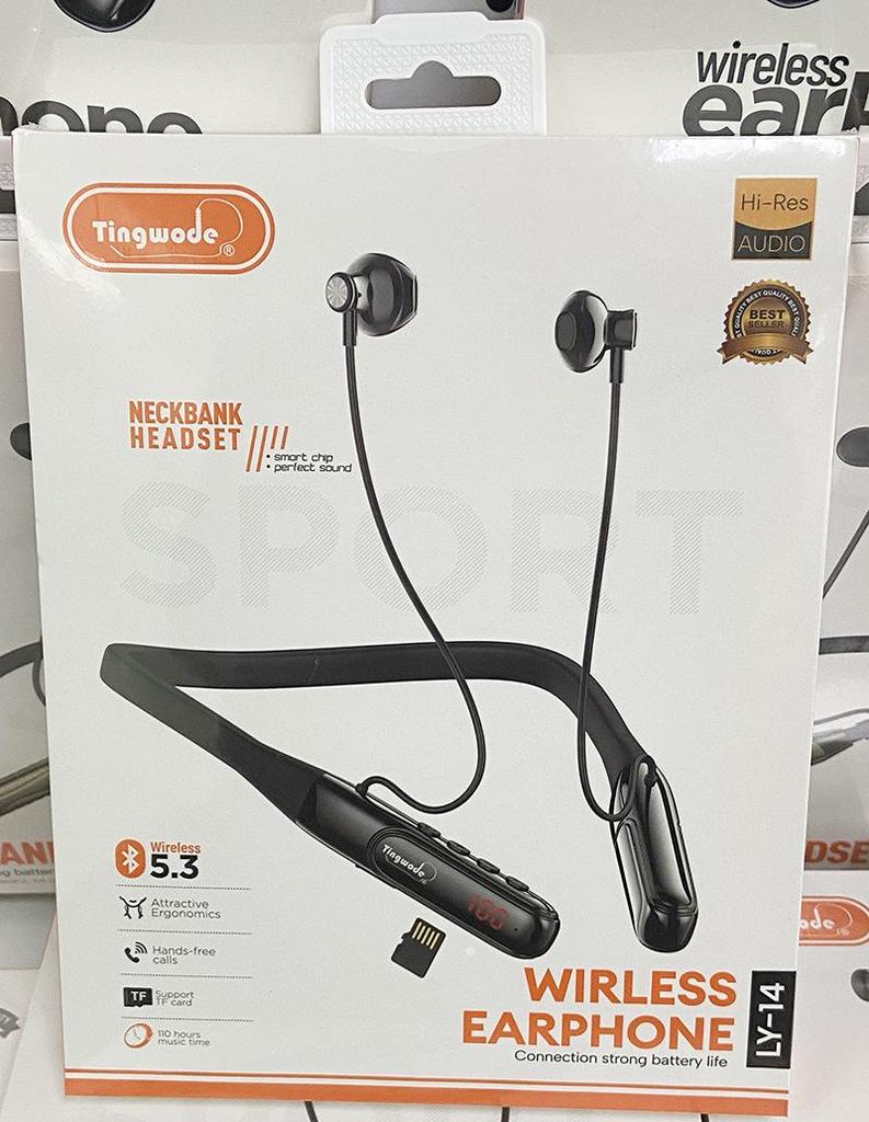 Top-Selling Neck-Hanging Wireless Headphones with HD Sound, Power Display, and Long Battery Life