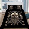 Viking Northern Germanic Culture Wolf Celtic Mystical Symbol Bedding Set Comforter Bed Home Decor Single Double Large Size