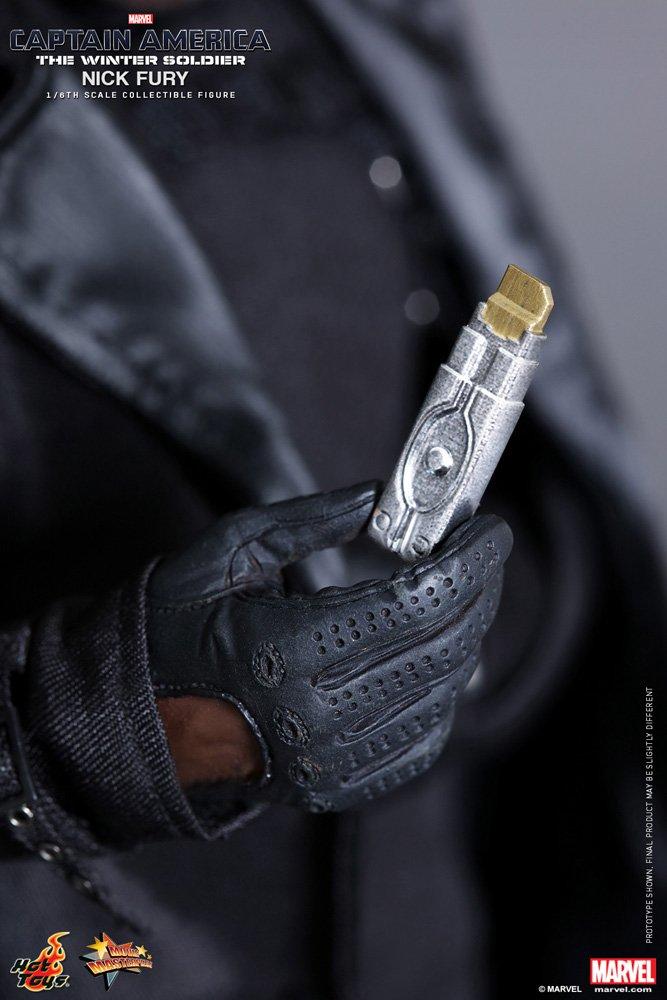Hot Toys Movie Masterpiece Captain America The Winter Soldier Nick Fury Scale Plastic Painted Action Figure 1/6