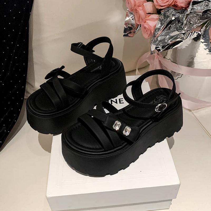 Fashion Summer Women Platform Sandals Stylish Thick Bottom Flat Sandals Ladies Elegant Party Gladiator Shoes Women Sandalias De Mujer