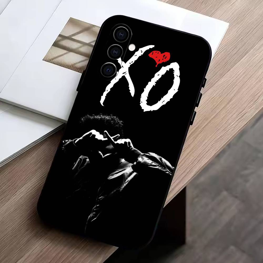 

singer-The W-Weeknd XO Phone Case For Samsung Galaxy A73,A72,A71,A70,A53,A52,A51,Others Soft Black Cover Samsung a20s