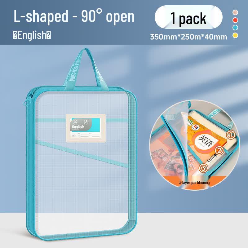 M&G L-Shaped 3-Layer Mesh Subject File Bag