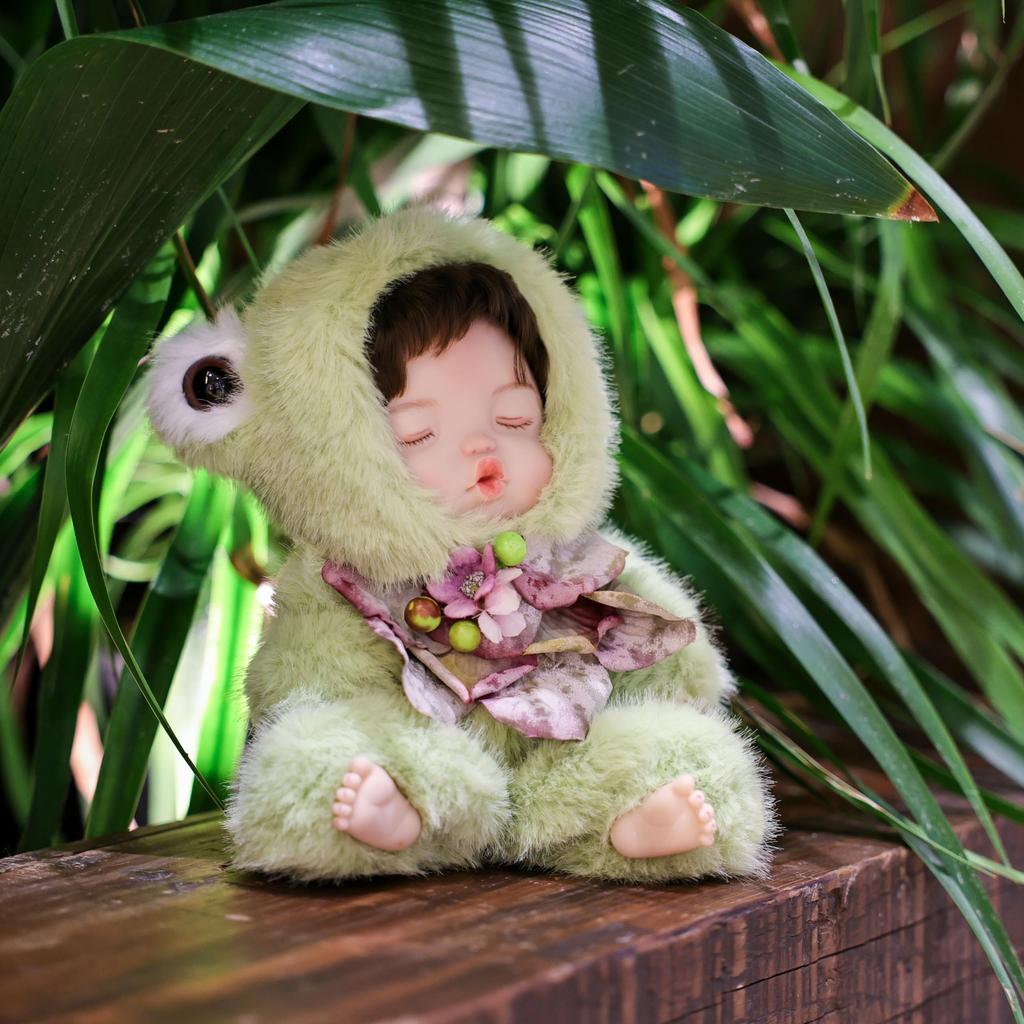 Cloveray Mini Animal Doll Set of 4 and Fox Fixed Style with Designer Outfits Cute Collection Perfect for Seasonal and Home Decor Rabbit, Sheep,