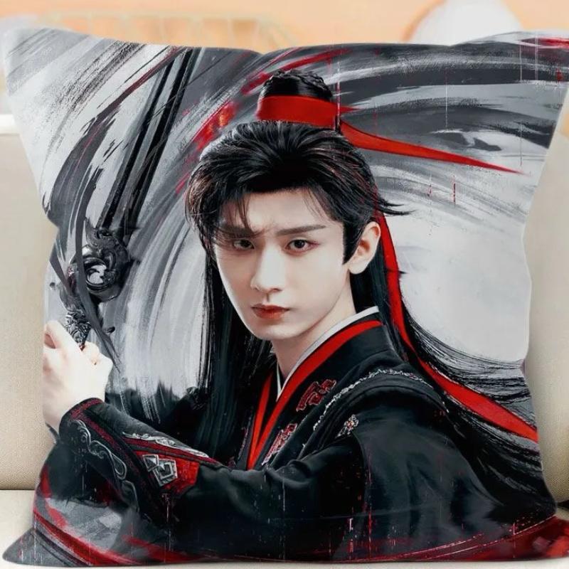 Cheng Yi Dubbelsidigt Tryckt Kuddfodral TV Legenden Resa Xiao Qiushui Li Chenzhou Dramabilder Heminredning Kuddfodral