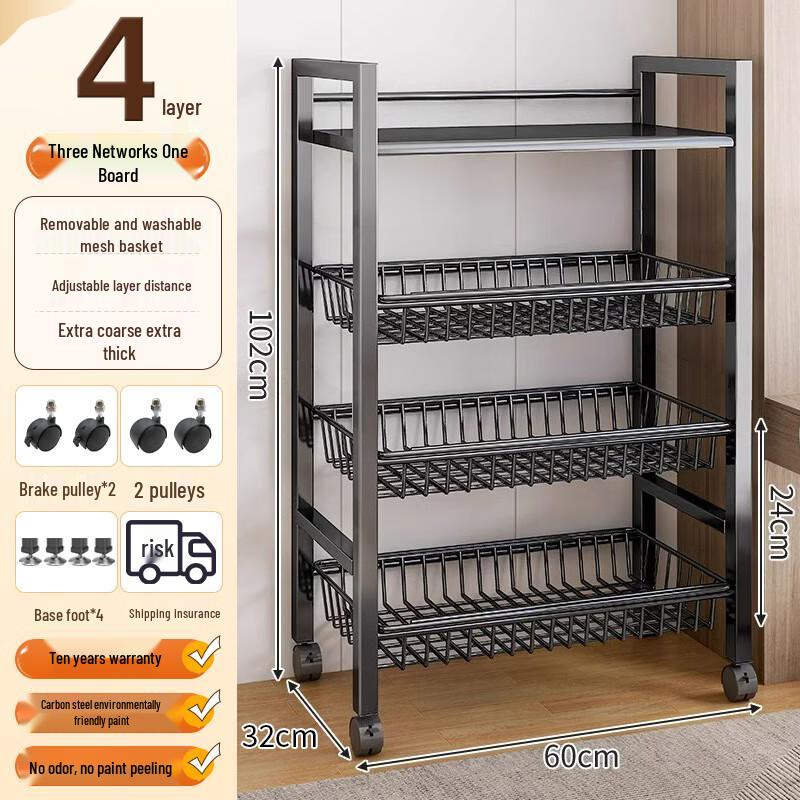 

Zhaoran 2025 Home Kitchen Multi-functional Storage Rack