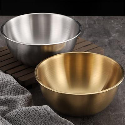 Kitchen Stainless Steel Fruit Salad Bowls with Noodles Ramen Bowl Food Containers Scale Korean Style Large Capacity Soup  Bowl