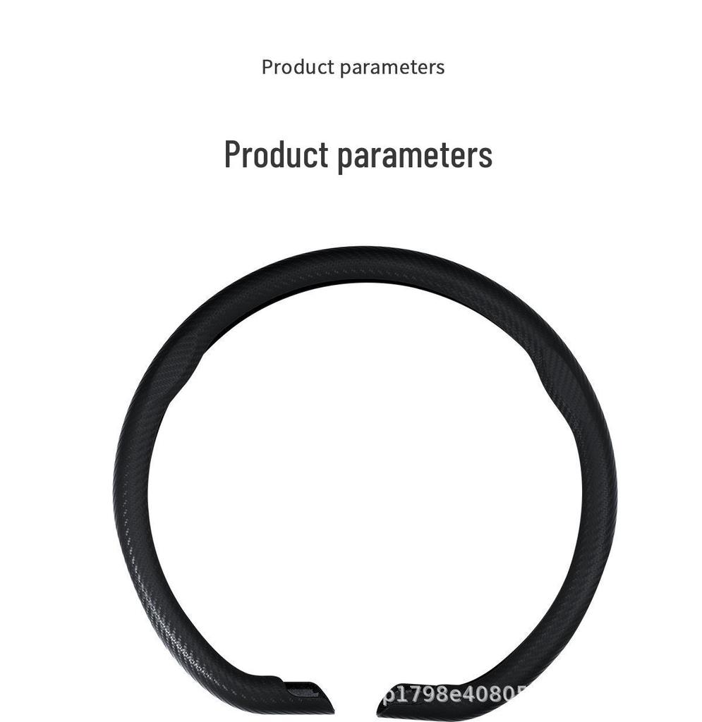 Universal Carbon Fiber Steering Wheel Cover - Non-Slip, Ultra-Thin, Comfortable Grip for All Seasons