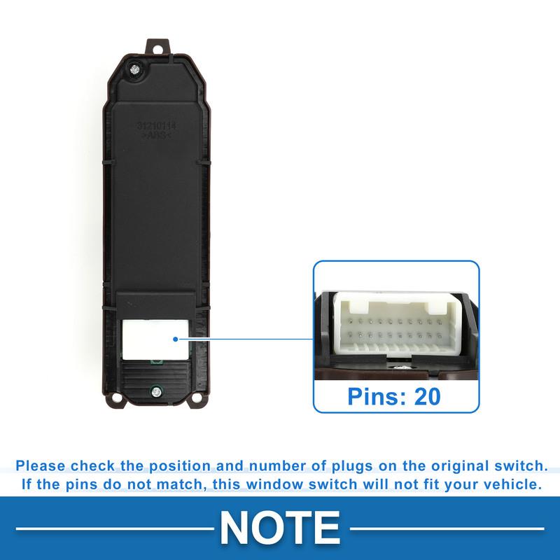 X Autohaux Front Left Side Power Window Switch for Lexus ES200 ES250 ES350 No.8404033070